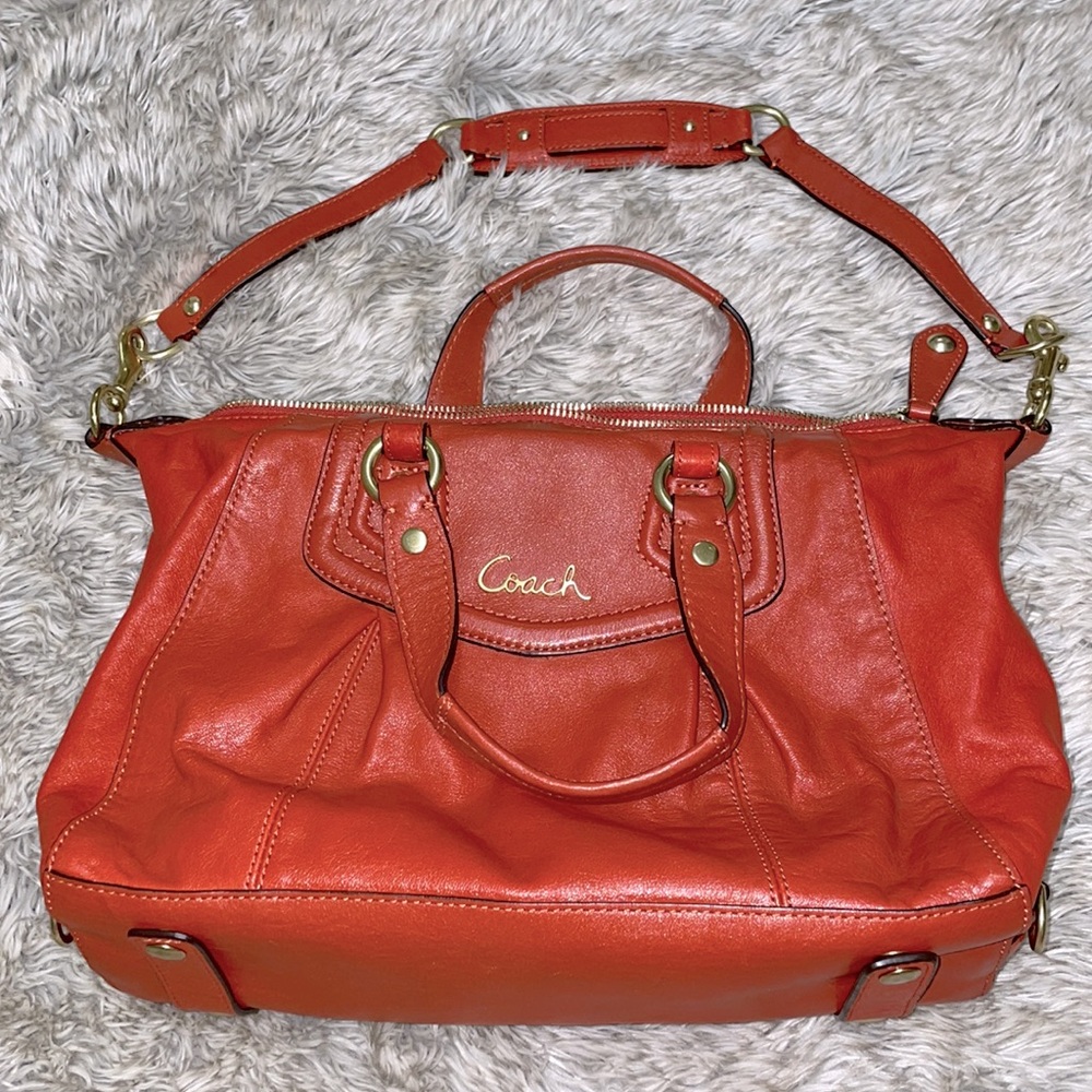 NWT Coach handbag persimmon